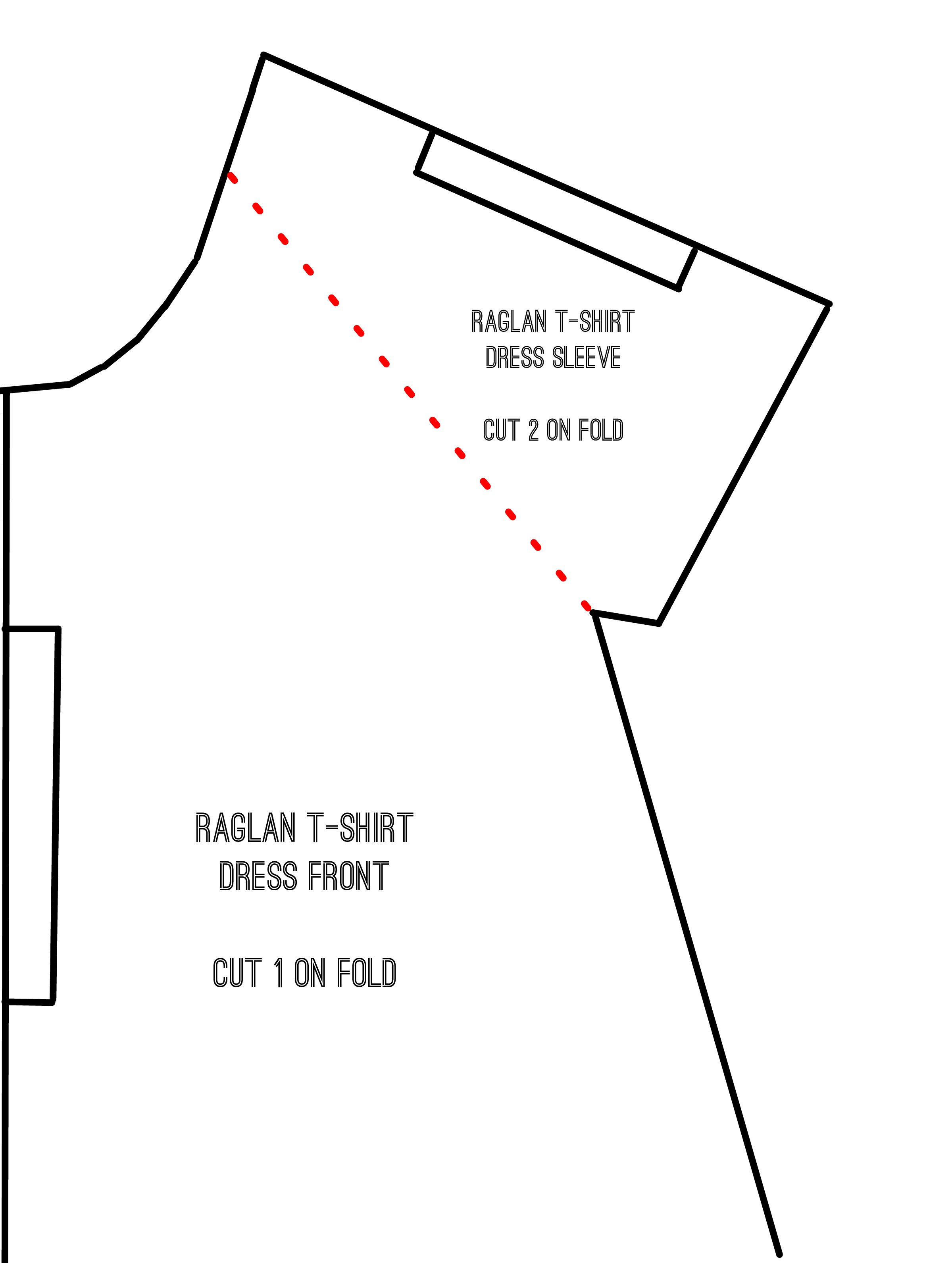 Knit Raglan Sleeve T-Shirt Dress Sewing Tutorial – The Sara Project