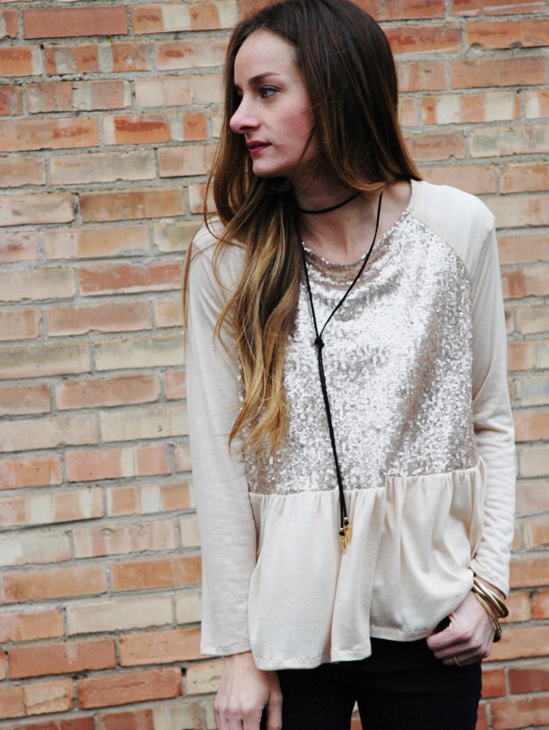 Sequin Marthe Blouse – The Sara Project