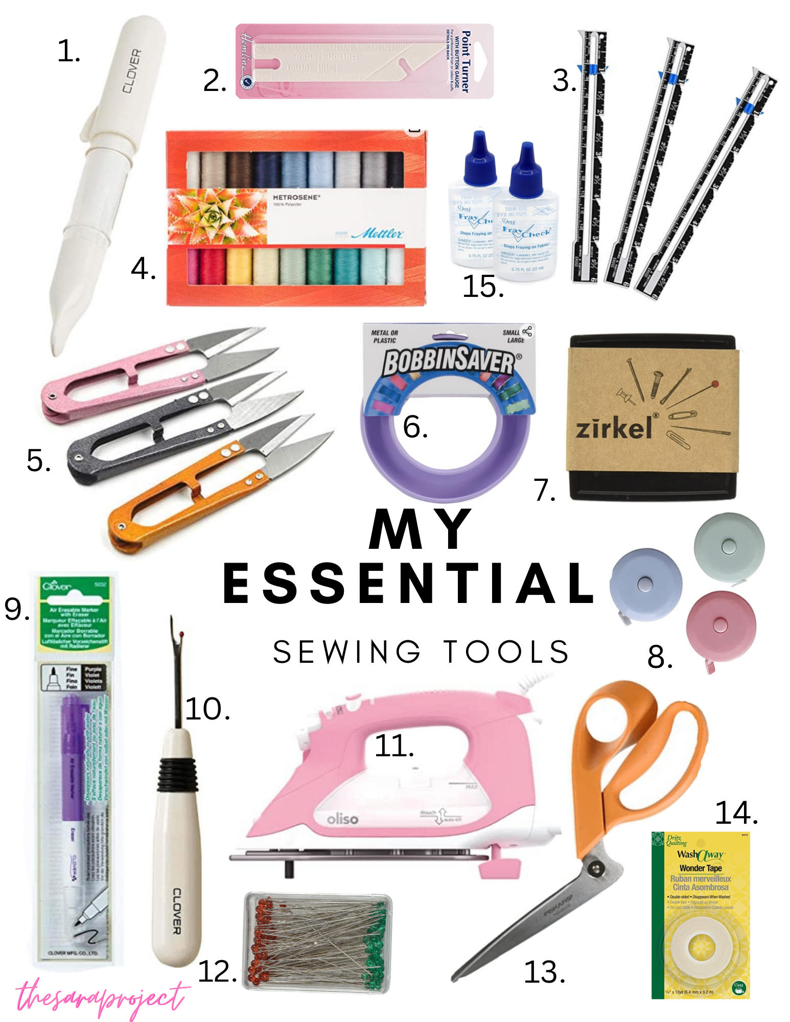 My Essential Sewing Tools Guide – The Sara Project